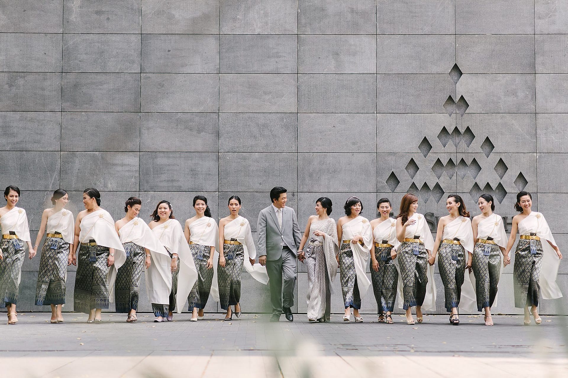 Engagement, Thai wedding, Group shot, Sukhothai Hotel